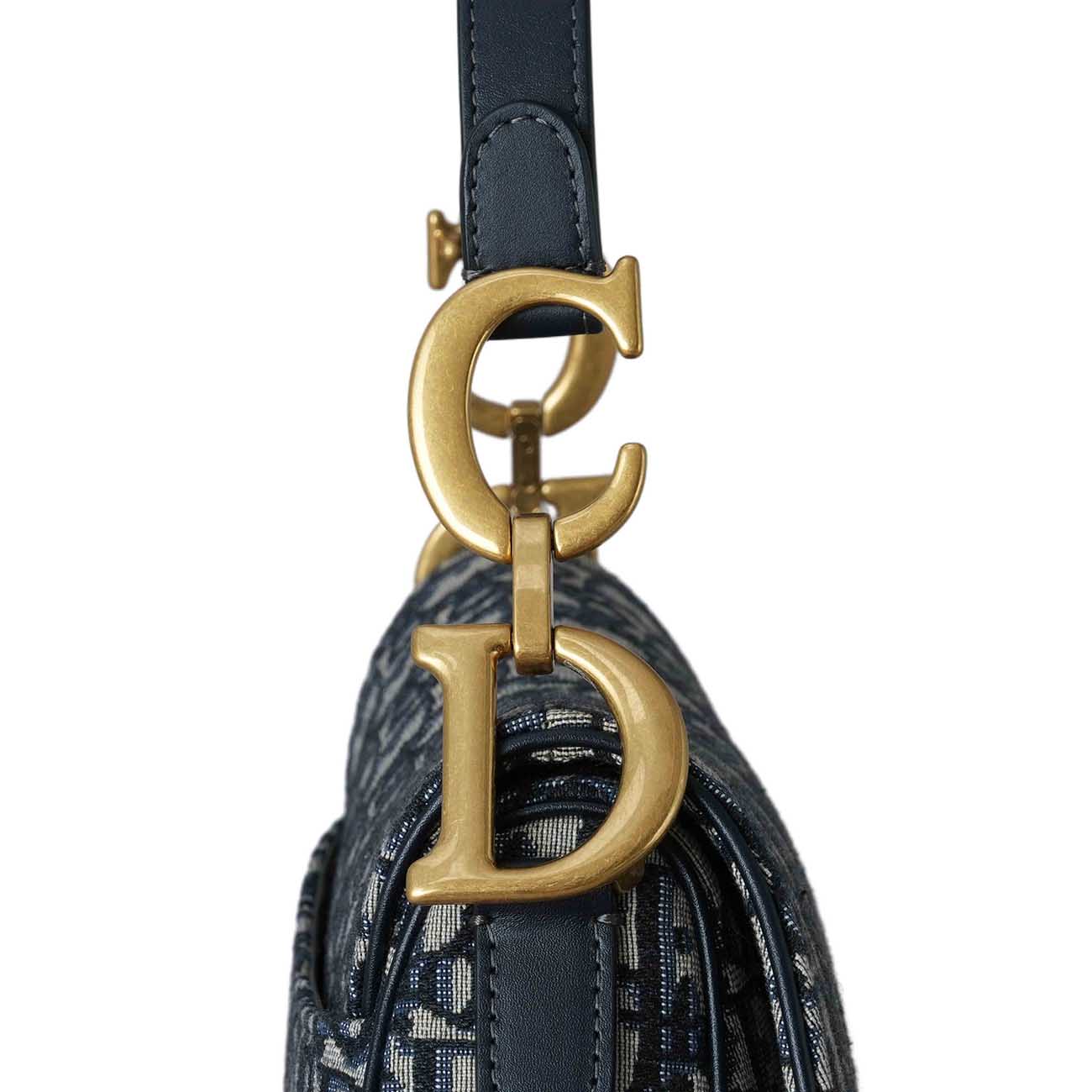 CHRISTIAN DIOR(USED)크리스찬디올 오블리크 새들백 미듐 & 스트랩